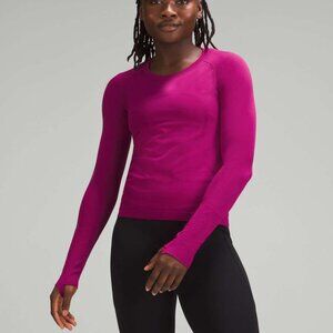 lulelemon Swiftly waist long sleeve in Magenta Purple
